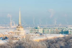 Hermitage in winter, St Petersburg, Russia
