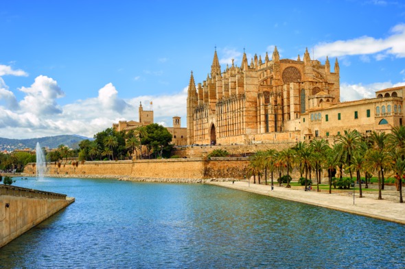 La Seu cathedral in Palma de Mallorca, Spain