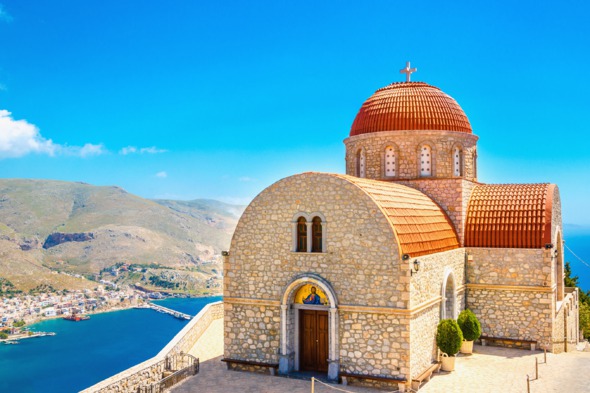 Agios Savvas monastery on Kalymnos, Greece