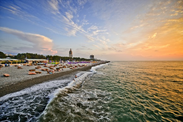 Beach at Batumi, Georgia