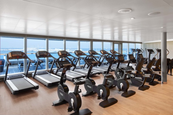 Fitness centre on Seabourn Encore