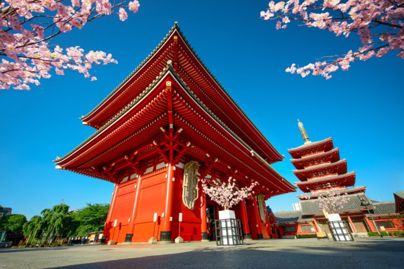 Sensoji-ji temple in Tokyo, Japan