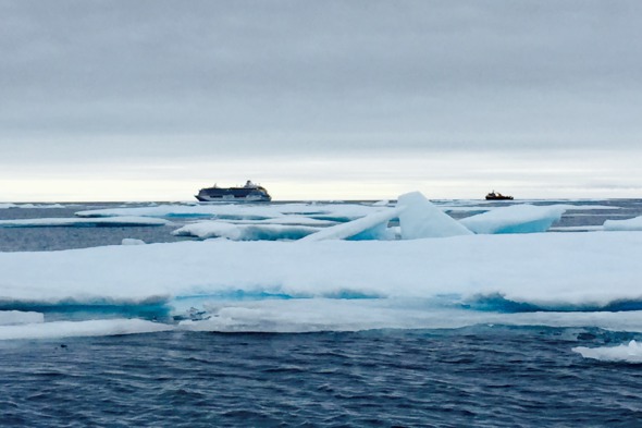 Crystal Serenity transiting the Northwest Passage