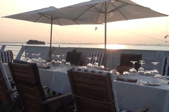 Al fresco dining on La Bella Vita