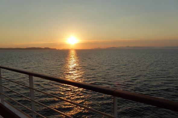 Silver Muse - Sunset over the French Riviera