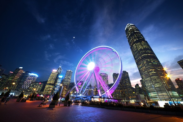 Observation wheel in Hong Kong