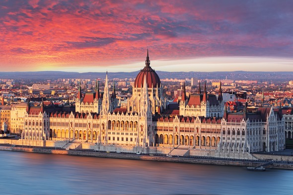 Parliament building in Budapest, Hungary