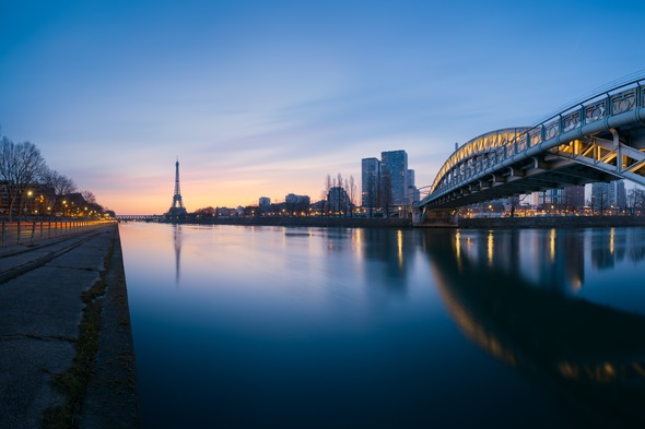 Eiffel Tower and River Seine, Paris