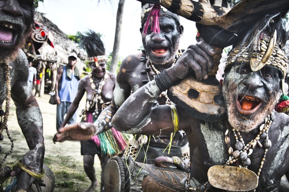 Tribe on the Sepik River, Papua New Guinea