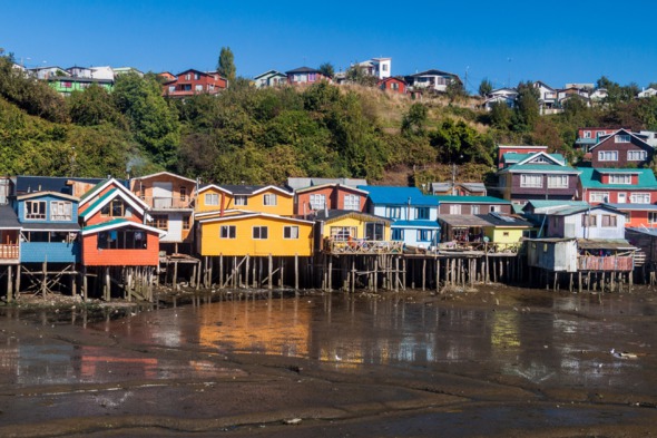 Stilt houses on Chiloé Island, Chile