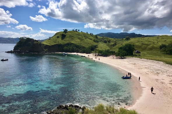 Pink Beach, Komodo Island, Indonesia
