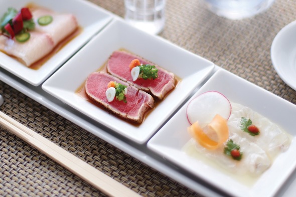 Crystal Cruises - Sushi trio by Nobu