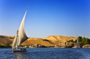Feluccas on the Nile, Aswan