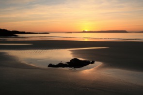 Sunset over the Isle of Eigg, Scotland