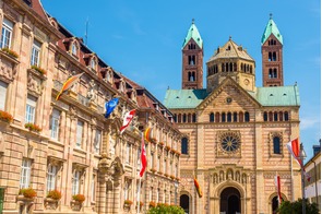 City hall and cathedral in Speyer, Germany