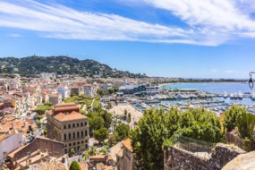 View over Le Suquet and Port Le Vieux, Cannes